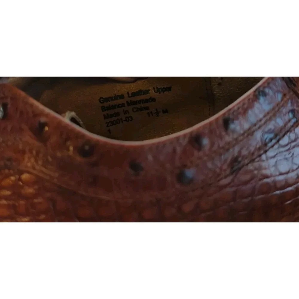 Stacy Adams Shoes 11.5M Snake Skin‎ Men's Shoes Brown Very Nice Used Condition